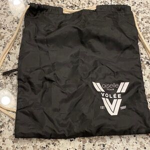 Oiselle Team Volee Black Drawstring Bag